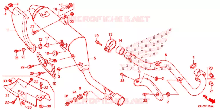 SILENCIEUX D'ECHAPPEMENT Honda MOTO 150 XR 2021  XR150LEKJ