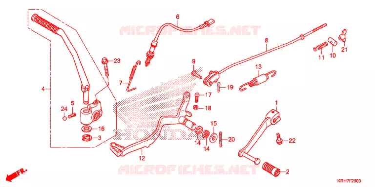 PEDALE Honda MOTO 150 XR 2021  XR150LEKJ