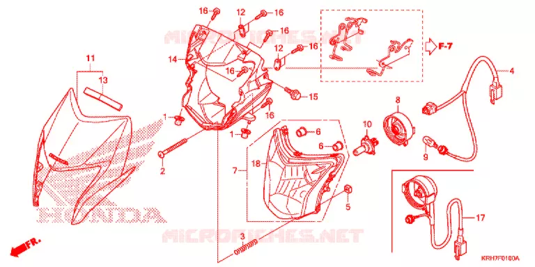 PHARE Honda MOTO 150 XR 2019  XR150LEKJ