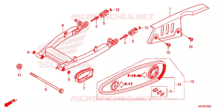 BRAS OSCILLANT Honda MOTO 125 MONKEY 2019  Z125MAK
