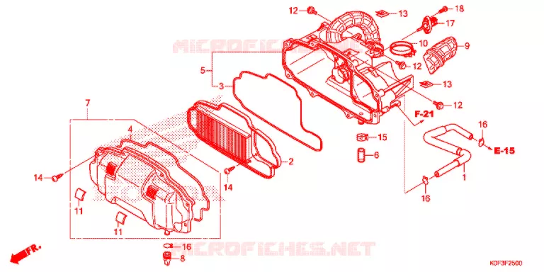 FILTRE A AIR Honda MOTO 125 MONKEY 2020  Z125MAK