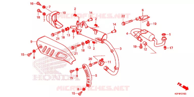 SILENCIEUX D'ECHAPPEMENT Honda MOTO 125 MONKEY 2018  Z125MK