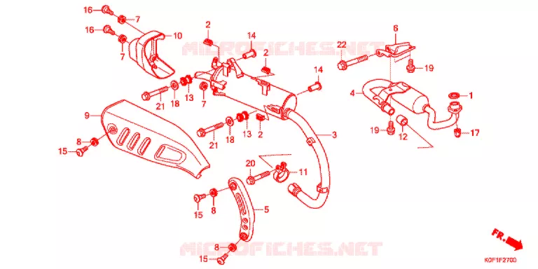 SILENCIEUX D'ECHAPPEMENT Honda MOTO 125 MONKEY 2018  Z125MAK