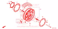 ROUE AVANT pour Honda CB 650 F ABS BLACK 2018