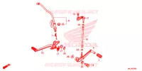 PEDALE pour Honda CB 1000 R ABS 2018