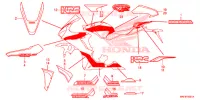 AUTOCOLLANTS (2) pour Honda CBR 1000 ABS 2018
