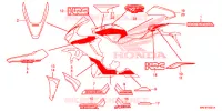 AUTOCOLLANTS (2) pour Honda CBR 1000 RR SP2 2017