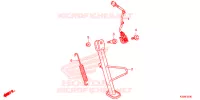 BEQUILLE pour Honda CBR 300 R 2017