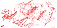 COUVERCLES LATERAUX   ARRIERES pour Honda CBR 300 R 2017