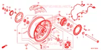 ROUE ARRIERE pour Honda CBR 1000 RR SP1 2017