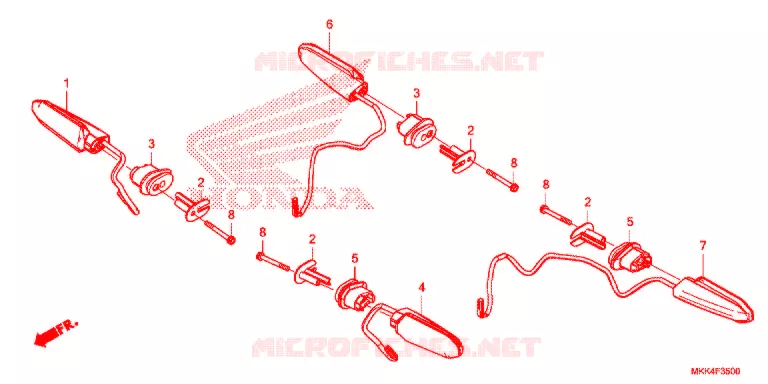 CLIGNOTANT Honda MOTO 1000 AFRICA-TWIN 2018  CRF1000DJ