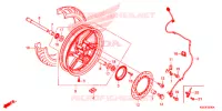 ROUE AVANT pour Honda SH 300 I ABS -4ED- 2018