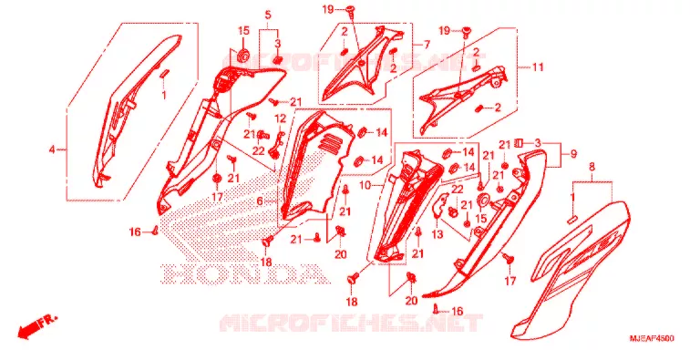 OUIES DE RADIATEUR Honda MOTO 650 CB 2019  CB650FJ