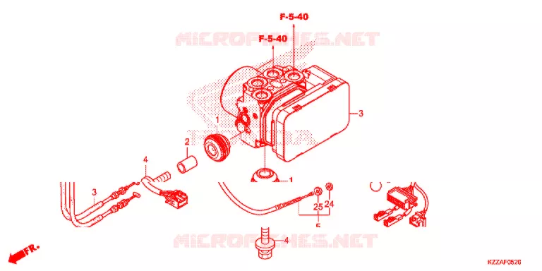 MODULATEUR ABS Honda MOTO 250 CRF 2017  CRF250RLAH