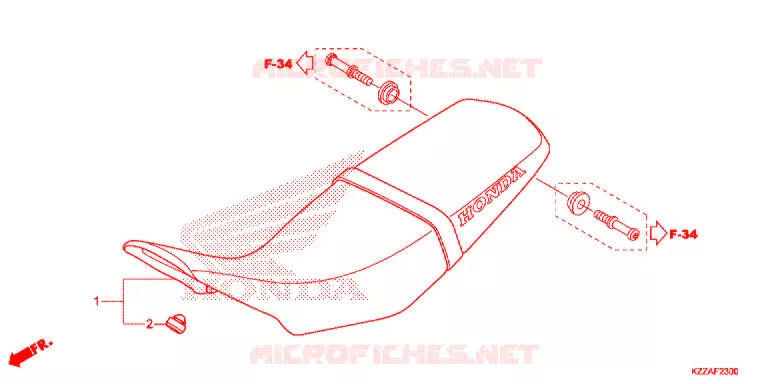 SELLE Honda MOTO 250 CRF 2017  CRF250RLAH