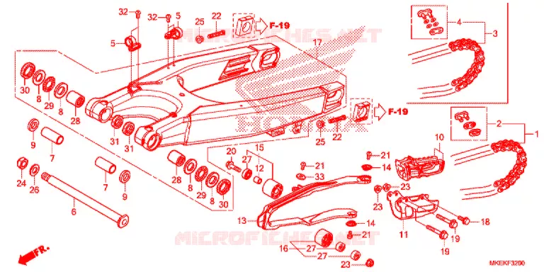 BRAS OSCILLANT Honda MOTO 450 CRF 2021  CRF450RK