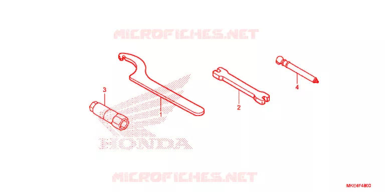 OUTIL Honda MOTO 450 CRF 2018  CRF450RXJ