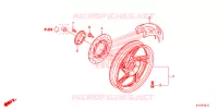 ROUE ARRIERE pour Honda SH 125 D 3ED 2017