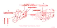 AUTOCOLLANTS pour Honda SH 125 D E 2017