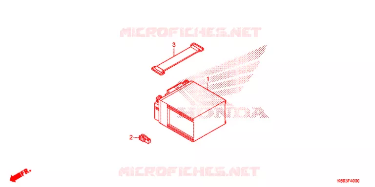 BATTERIE Honda SCOOTER 125 ACTIVA 2017  NSC1255WHH