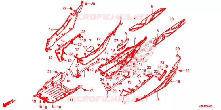 MARCHE PIEDS Honda SCOOTER 300 FORZA 2018  NSS300AK