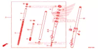FOURCHE pour Honda CRF 110 2018