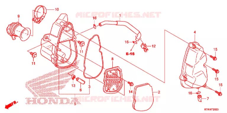 FILTRE A AIR Honda MOTO 110 CRF 2018  CRF110FJ