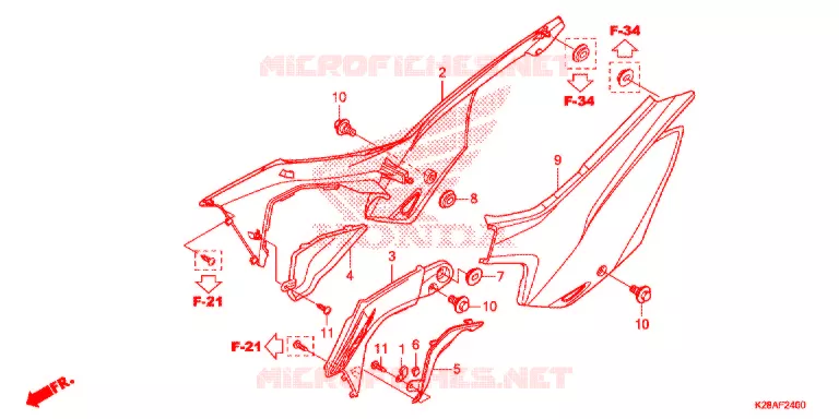 ECOPE Honda MOTO 125 CRF 2018  CRF125FBJ