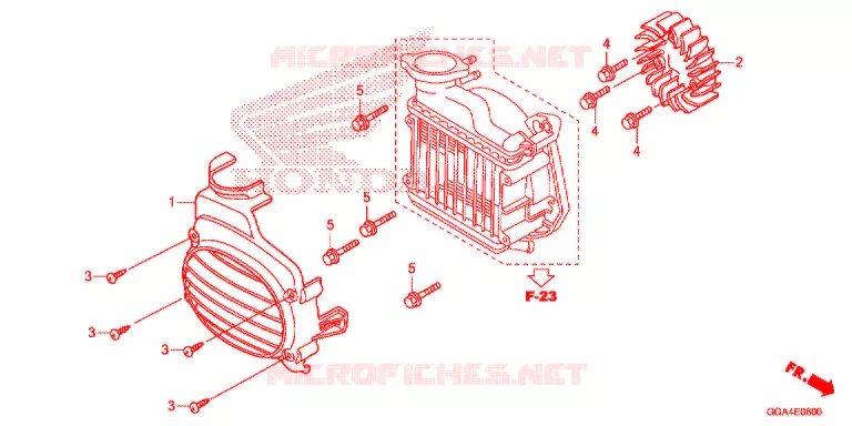 VENTILATEUR ET COUVERCLE DE RADIATEUR Honda SCOOTER 50 RUCKUS 2018  NPS50J_A
