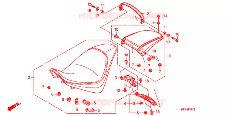 SELLE Honda MOTO 1300 VT 2011  VT1300CXAA