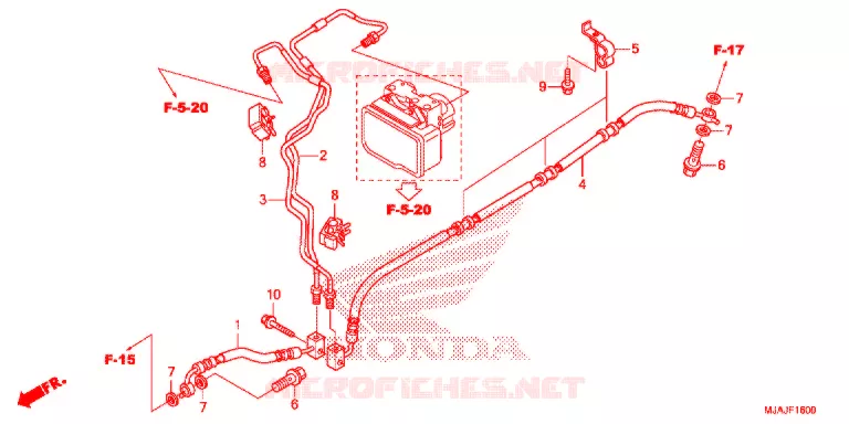 DURITE DE FREIN ARRIERE Honda MOTO 750 SHADOW 2018  VT750CSJ