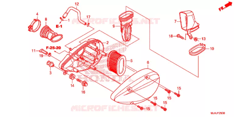 FILTRE A AIR Honda MOTO 750 SHADOW 2018  VT750CSJ