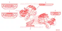 AUTOCOLLANTS pour Honda FOURTRAX 500 RUBICON IRS EPS 2018