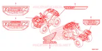 AUTOCOLLANTS pour Honda FOURTRAX 500 RUBICON IRS EPS 2018