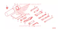 OUTIL pour Honda FOURTRAX 500 FOREMAN 4X4 ES PS 2018