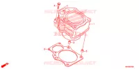 CYLINDRE pour Honda FOURTRAX 500 FOREMAN 4X4 ES PS 2018