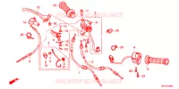 LEVIER DE GUIDON   CABLE   COMMODO pour Honda 50 CROSS CUB 2019