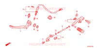 PEDALE pour Honda CB 1300 SUPER BOL DOR ABS WHITE 2019