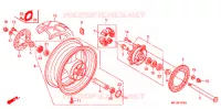 ROUE ARRIERE pour Honda CBR 600 RR 2010