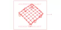 FILET BAGAGES NOIR pour Honda CBR 600 RR 2007
