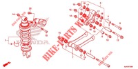 AMORTISSEUR ARRIERE pour Honda GOLD WING 1800 F6C 2014