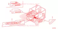 AUTOCOLLANTS pour Honda PIONEER 700 M4 9ED 2019