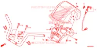 GUIDON pour Honda FOURTRAX 420 RANCHER 4X4 AT DCT 2019