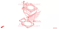 CYLINDRE pour Honda FOURTRAX 500 FOREMAN RUBICON 4X4 AT DCT EPS ED 2019