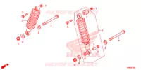 AMORTISSEUR ARRIERE pour Honda FOURTRAX 500 FOREMAN RUBICON 4X4 AT DCT RED 2019