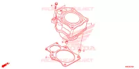 CYLINDRE pour Honda FOURTRAX 500 FOREMAN RUBICON 4X4 AT DCT RED 2019