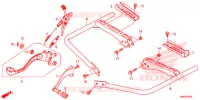 PEDALE   REPOSE PIED pour Honda FOURTRAX 500 FOREMAN RUBICON 4X4 AT DCT RED 2019