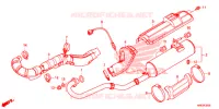 SILENCIEUX D'ECHAPPEMENT pour Honda FOURTRAX 500 FOREMAN RUBICON 4X4 AT DCT RED 2019