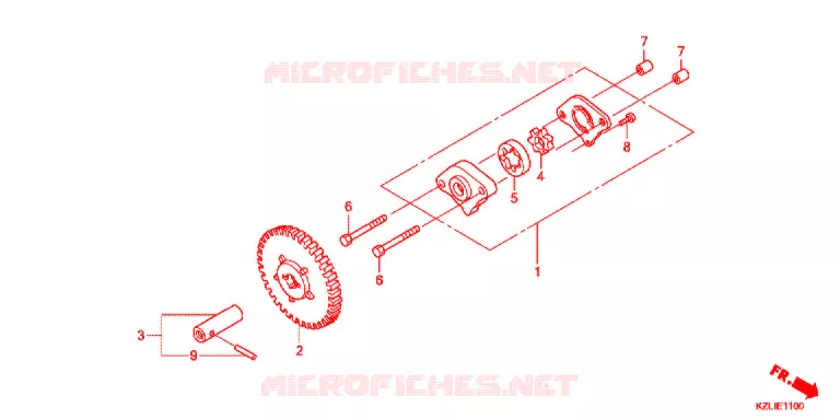 POMPE A HUILE Honda SCOOTER 110 SPACY 2016  NSC110SC