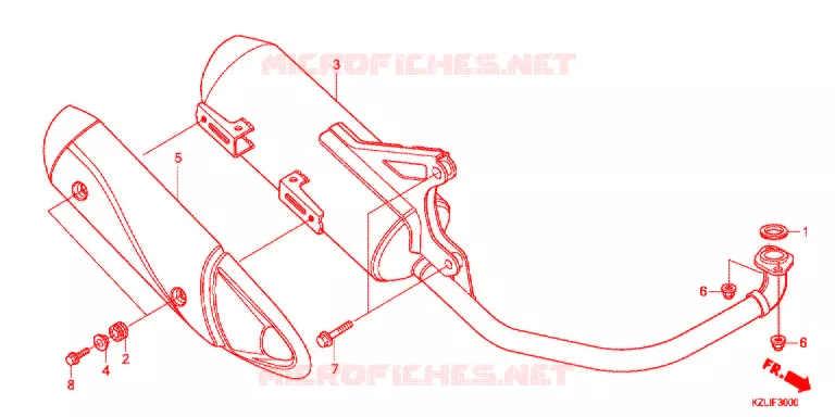 SILENCIEUX D'ECHAPPEMENT Honda SCOOTER 110 SPACY 2016  NSC110SC